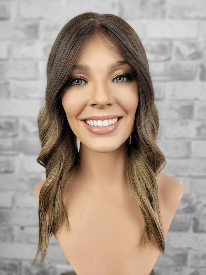 16" Closed Lace Topper - Driftwood Bronde (8x8)