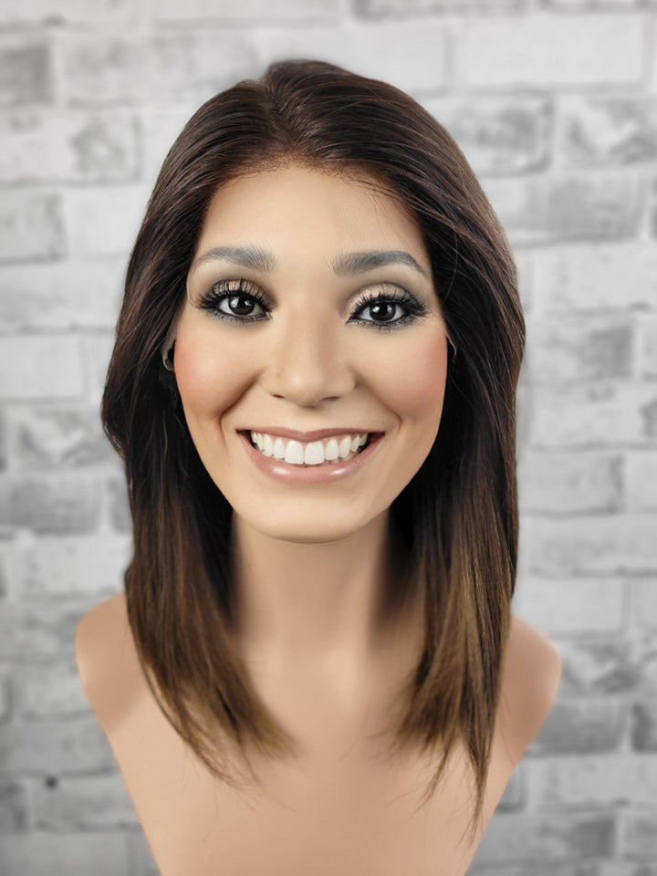 15" Lux Lace Wig - Chocolate Ombre (S)