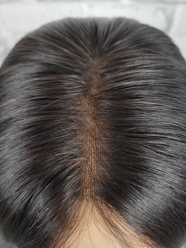 16" Closed Lace Topper - Darkest Brown (8x8)