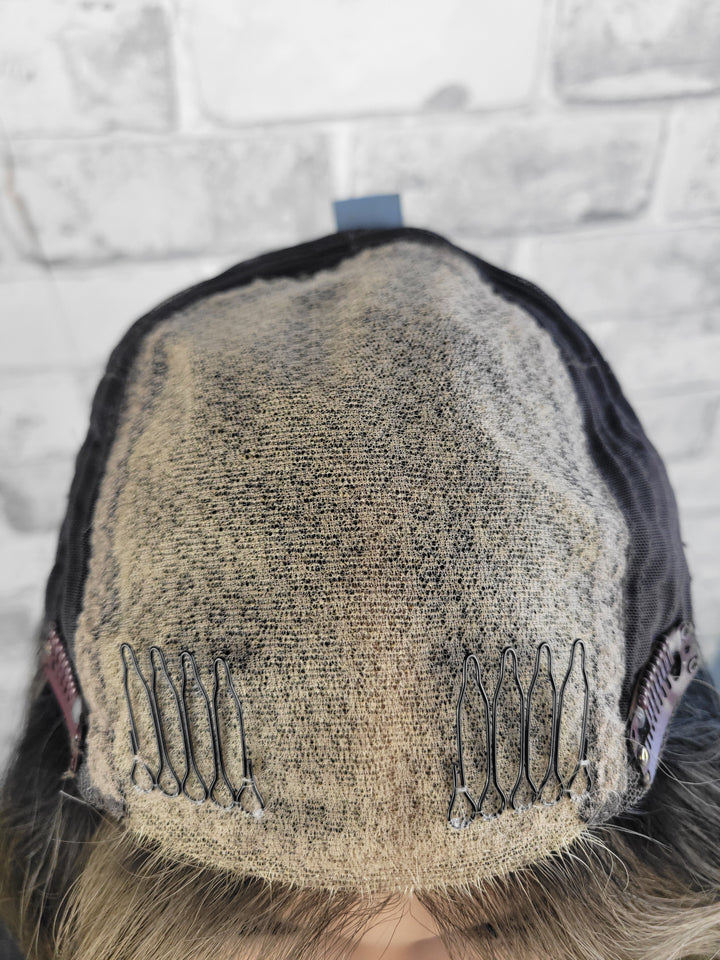 16" Closed Lace Topper - Mocha Mousse  (8x8)