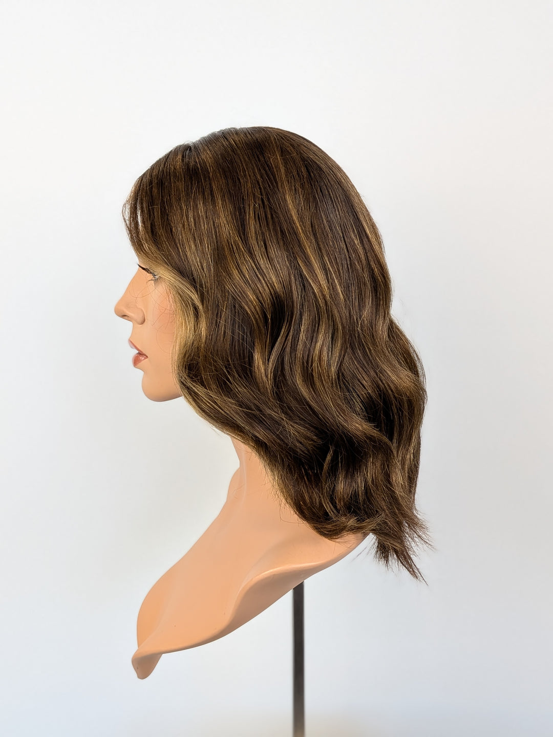15" Lux Lace Wig Virgin Slavic - Golden Hickory Brunette (M)