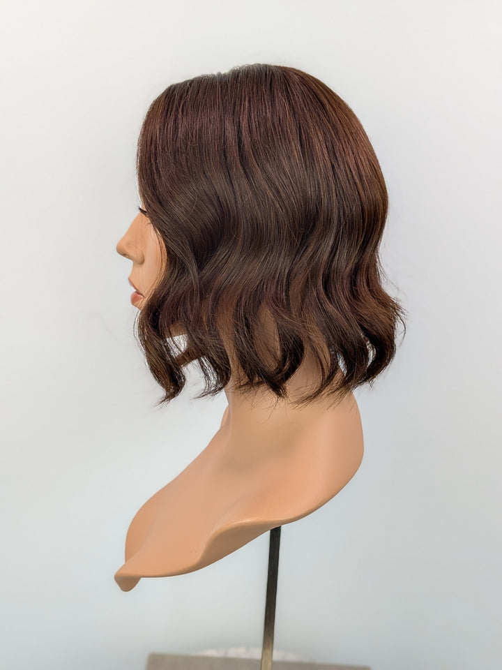 12" Silk Top Topper - Darkest Brown (8x8)