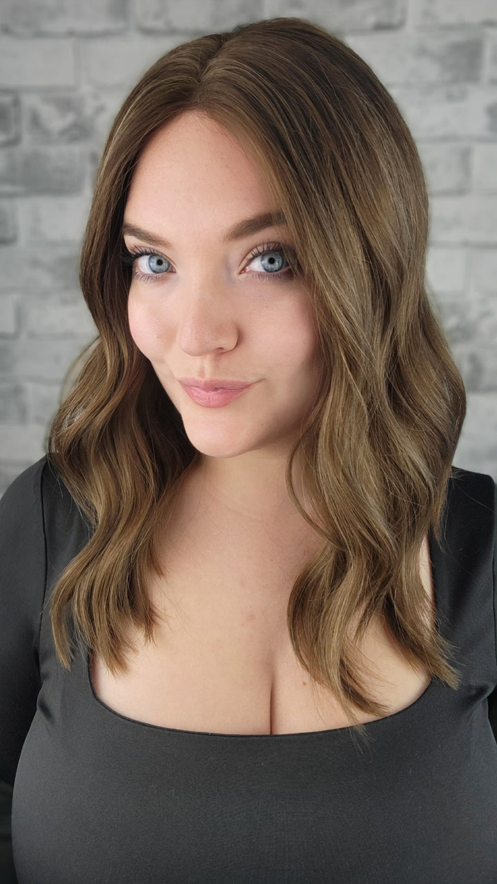 16" Closed Lace Topper - Toffee Ash (8x8)