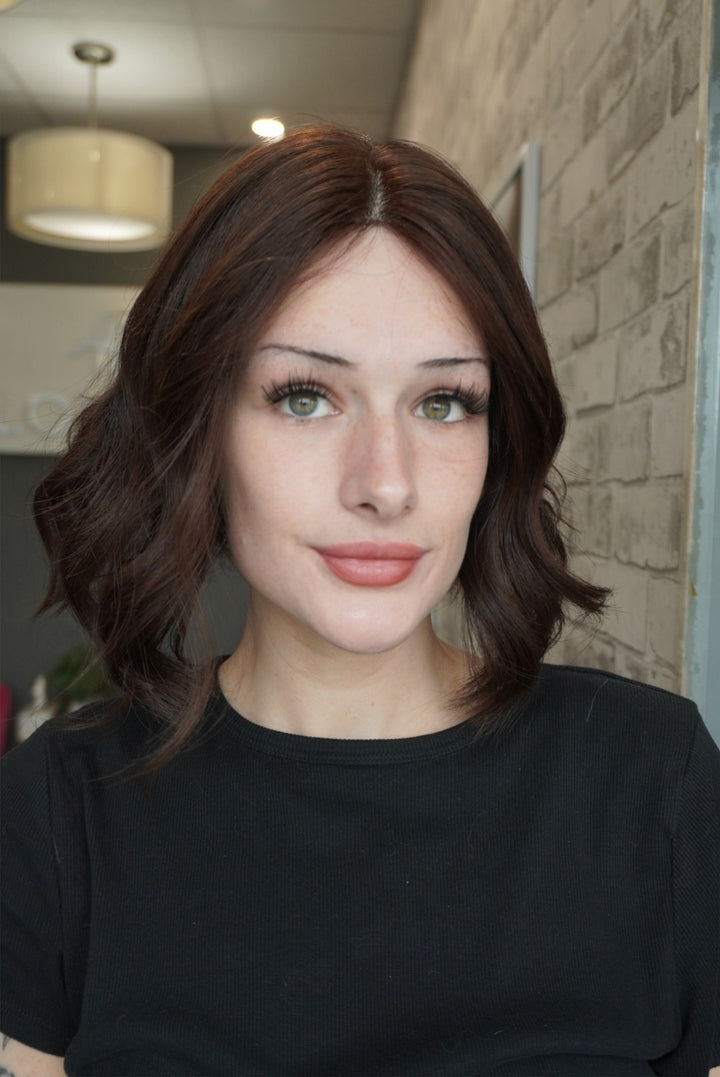 12" Silk Top Topper - Darkest Brown (8x8)