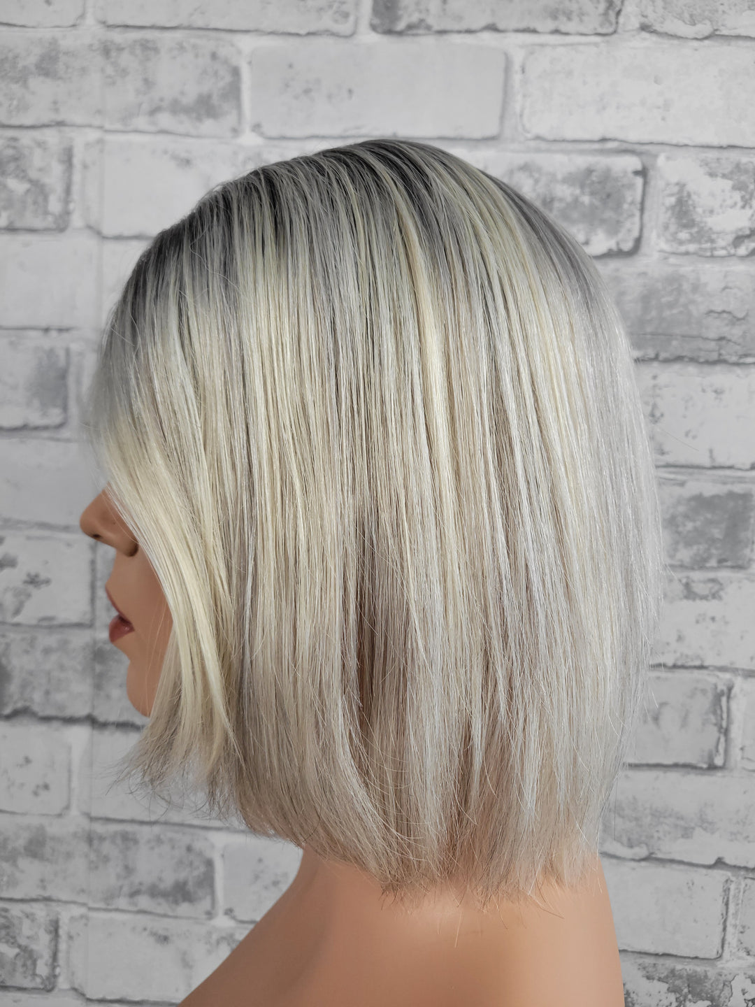 11" Closed Lace Topper - Platinum Ash (8x8)