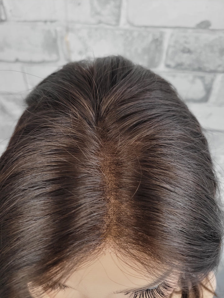 13" Lux Lace Wig Virgin Slavic -  Chocolate Wave (M)