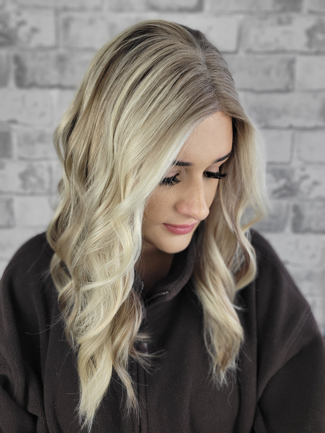 18" Closed Lace Topper - Toasted Shortbread Blonde (8x8)