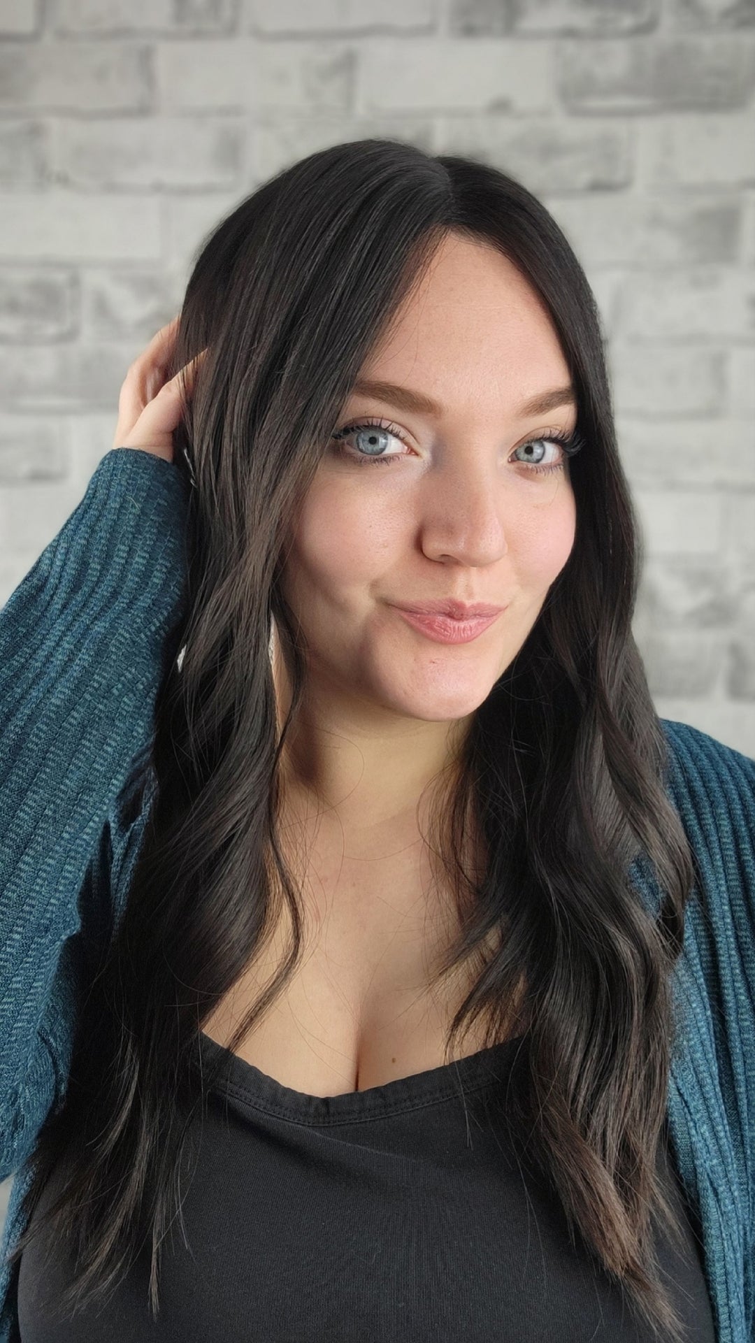 20" Closed Lace Topper - Natural Black (8x8)