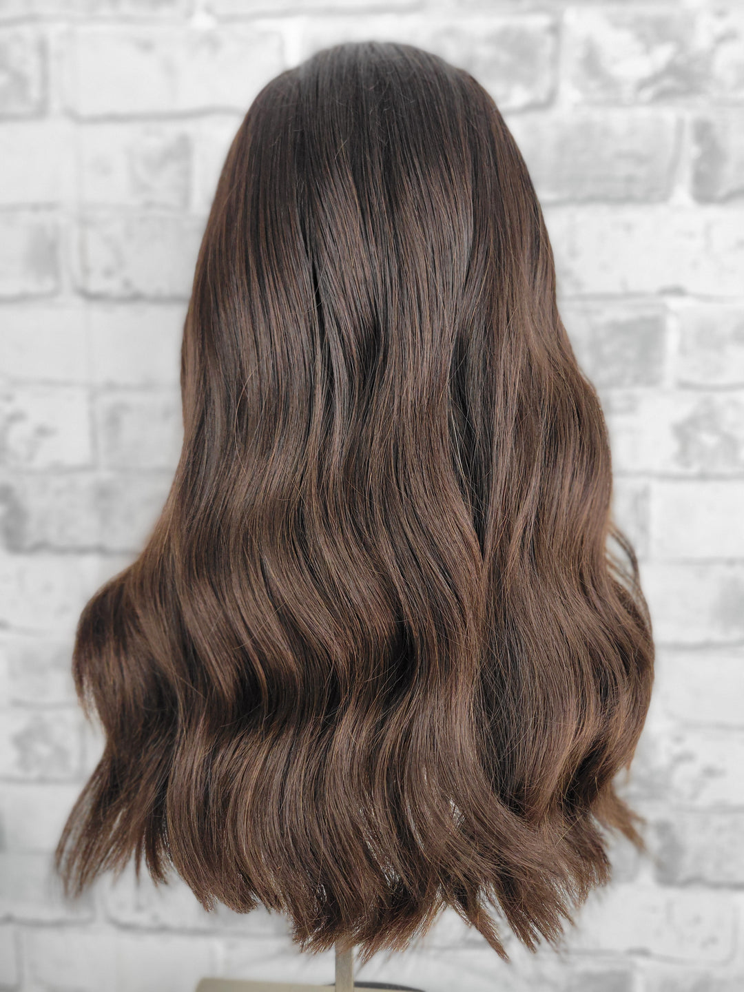 18" Lux Lace Wig Virgin Slavic - Darkest Brown (M)