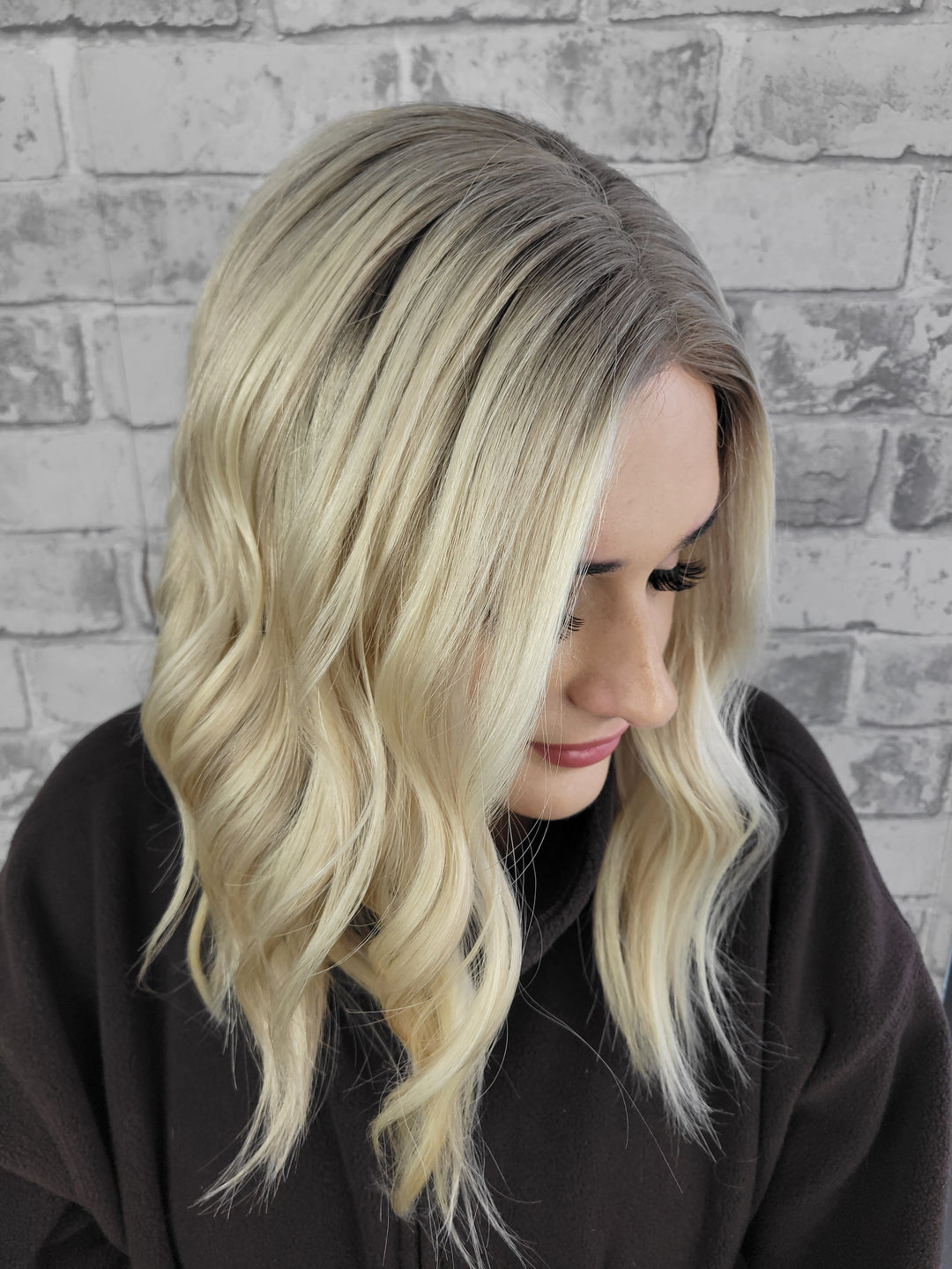 16" Closed Lace Topper - Shortbread Blonde (8x8)