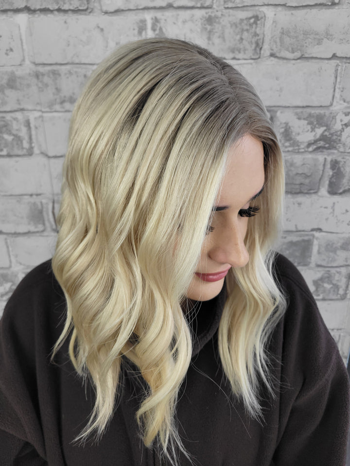 16" Closed Lace Topper - Shortbread Blonde (8x8)