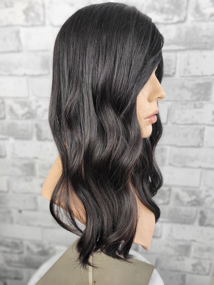 20" Closed Lace Topper - Natural Black (8x8)