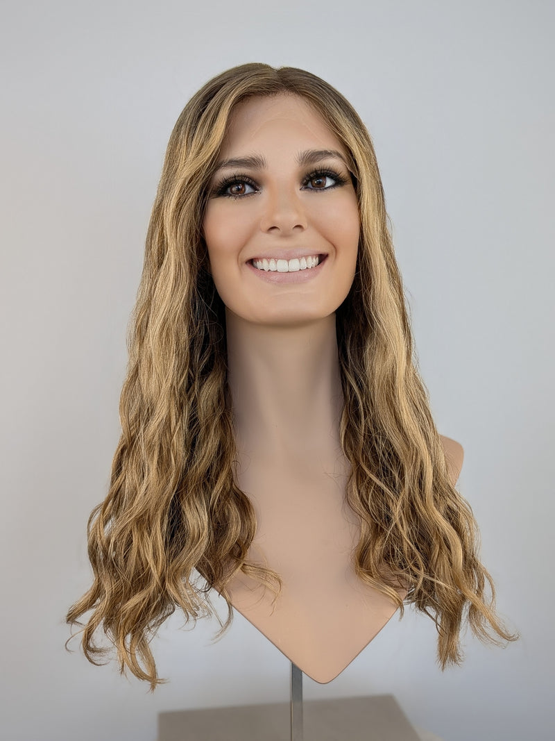 21" Lux Lace Wig Virgin Slavic - Harvest Blonde Curl (M)