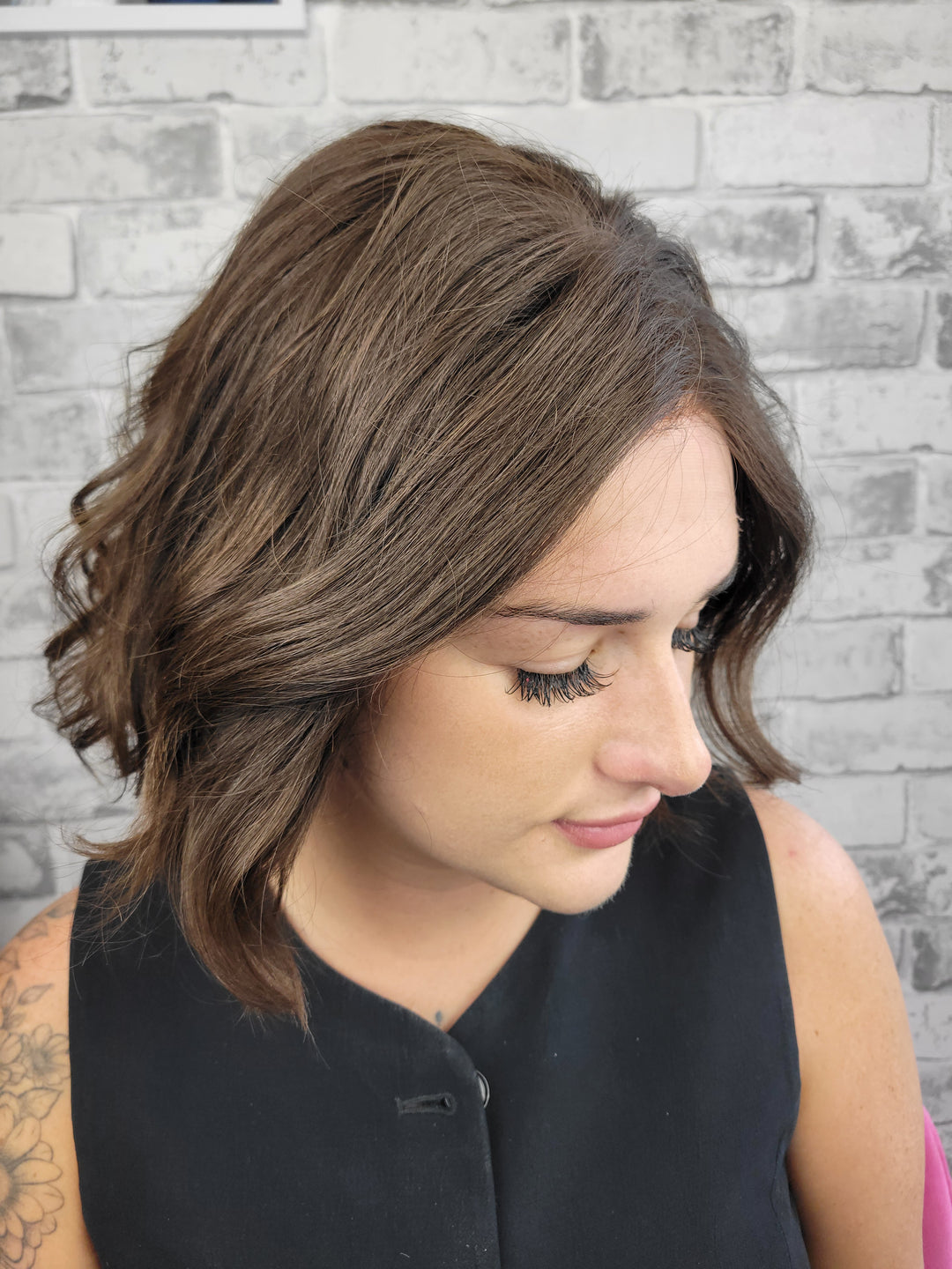 12" Lux Lace Wig Virgin Slavic -  Chocolate Wave (M)