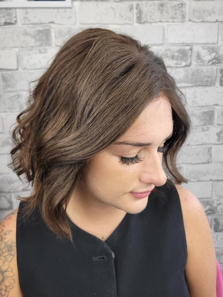 12" Lux Lace Wig Virgin Slavic -  Chocolate Wave (M)