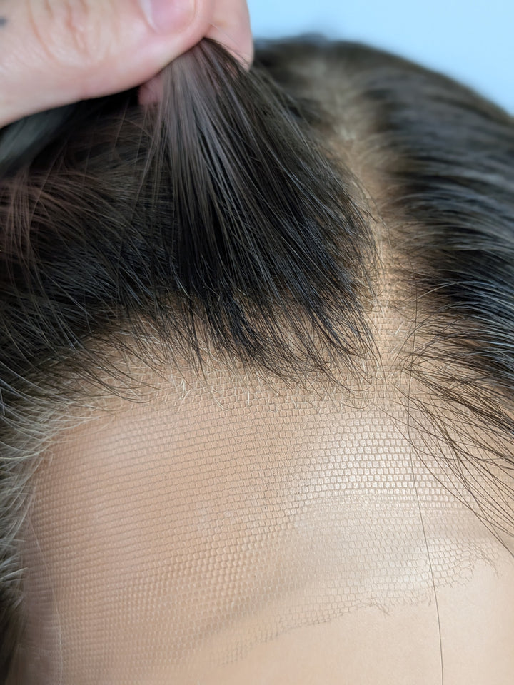 18" Lux Lace Wig - Shadowed Sterling Blonde (M)