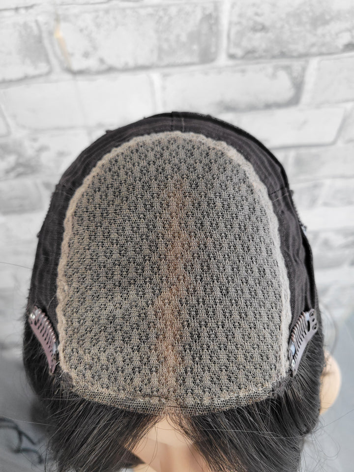 16" Closed Lace Topper - Darkest Brown (8x8)