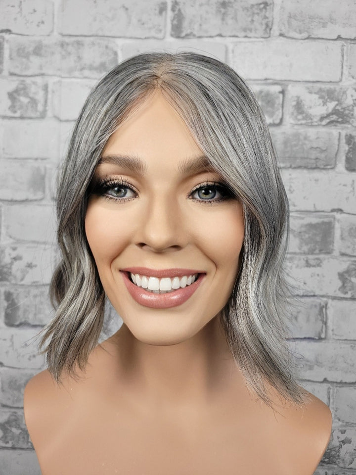 12" Closed Lace Topper - Salt 'n' Pepper (8x8)