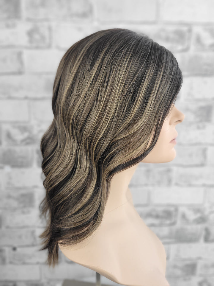 16" Closed Lace Topper - Iced Truffle  (8x8)