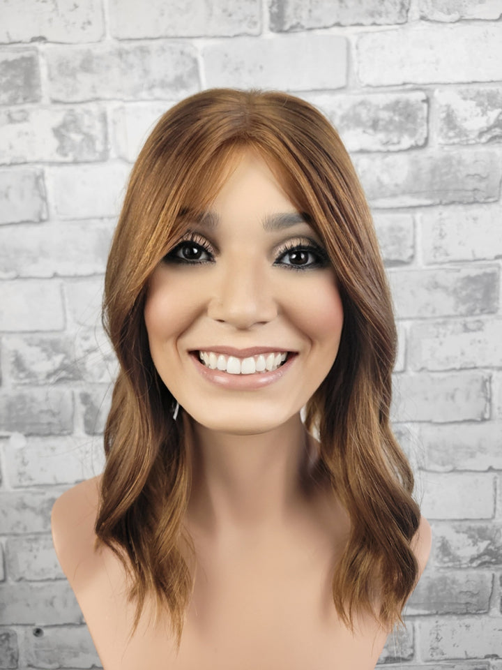 15" Closed Lace Topper -  Copper Melt (8x8)