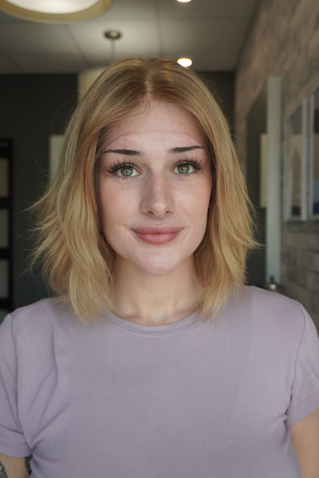 13" Lux Lace Wig Virgin Slavic - Deep Honey Butter (XS)