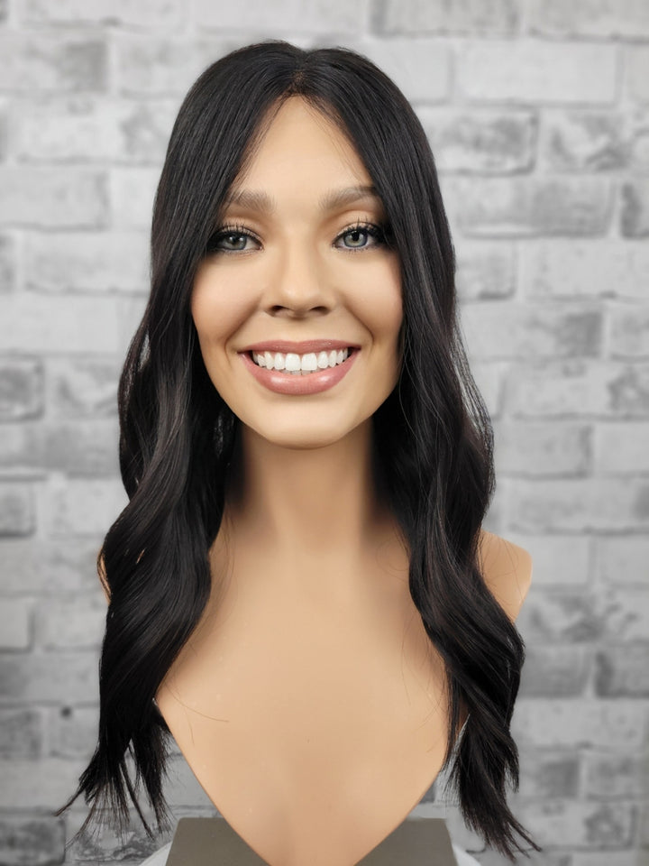 20" Closed Lace Topper - Natural Black (8x8)